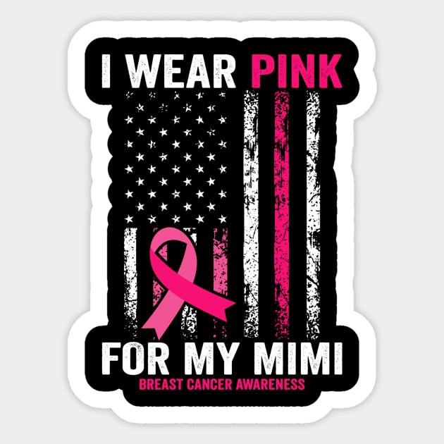 I wear pink for my mimi Sticker by Positively Petal Perfect 